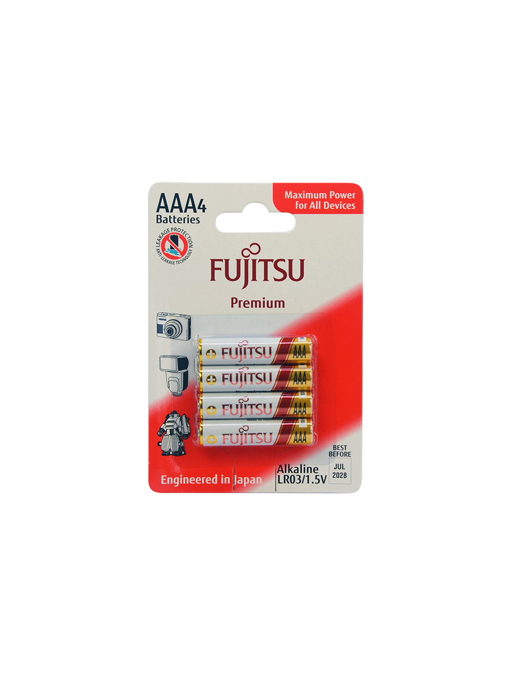 Fujitsu AAA Alkaline Blister Pack Premium Series