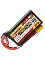 1600mAh 14.8V 4S 70C FPV Lipo Battery (Deep Shape)