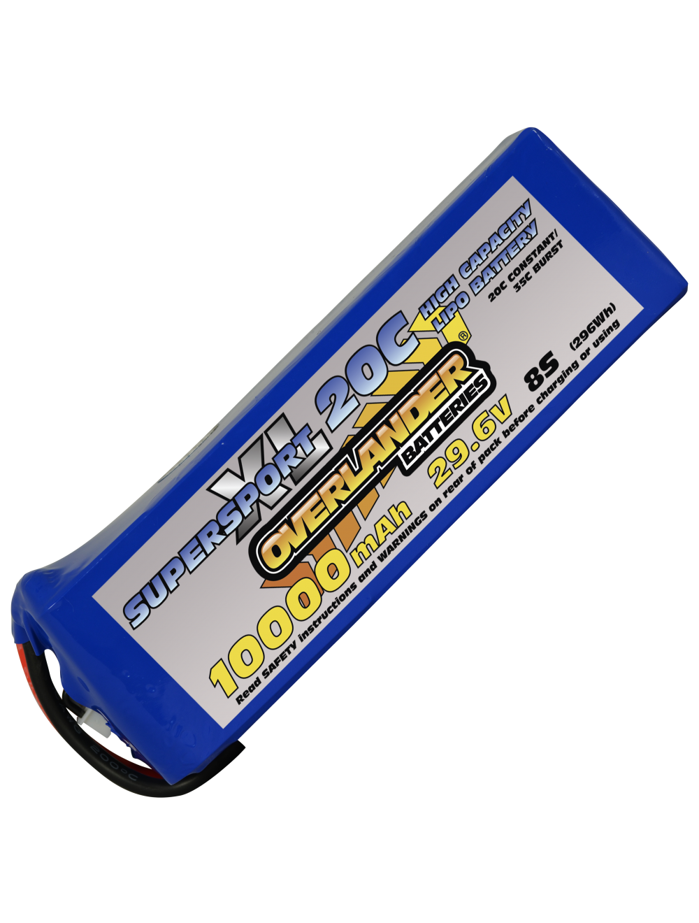 10000mAh 29.6V 8S 20C Supersport XL LiPo Battery