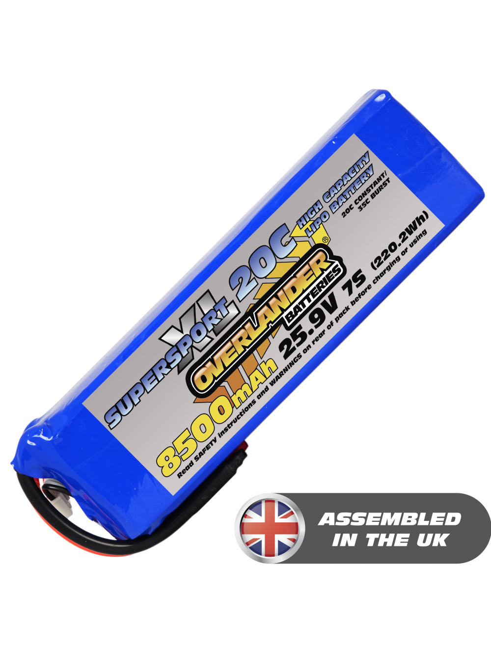 8500mAh 25.9V 7S 20C Supersport XL LiPo Battery