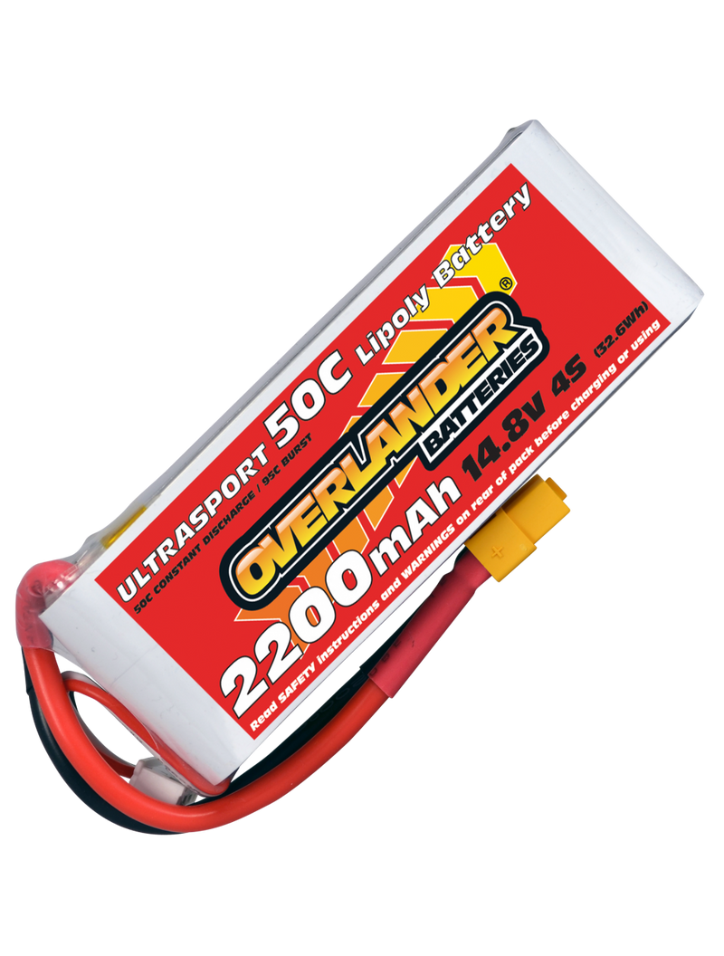 2200mAh 14.8V 4S 50C Ultrasport LiPo Battery