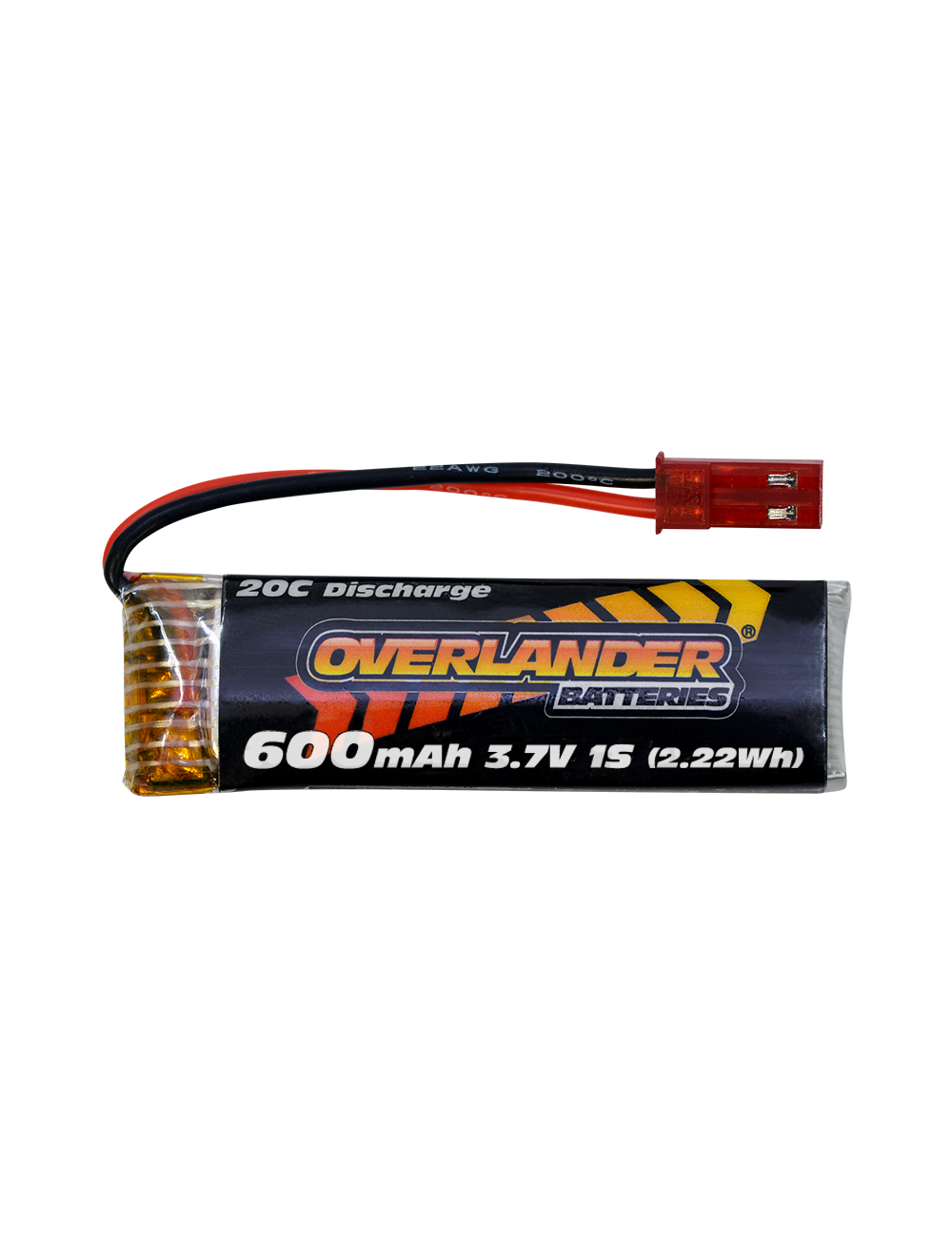 600mAh 3.7V 1S 20C LiPo Battery