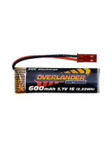 600mAh 3.7V 1S 20C LiPo Battery