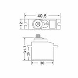 JX Servo 17 gram 3.5kg Torque Metal Gear Analog Mini SMC-PS-1171MG