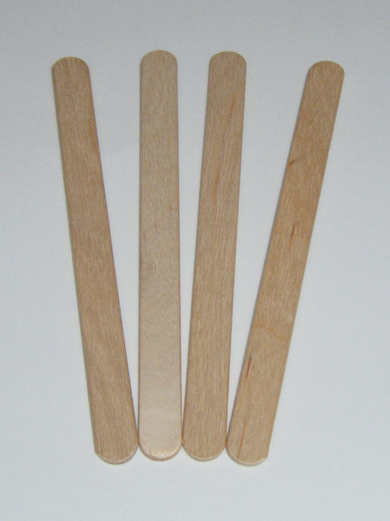 Bucks Composites  Wooden Mixing Spatulas (rounded ends) - pack of 50