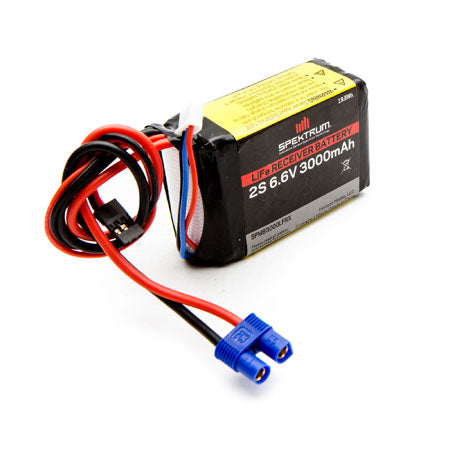 3000mAh 2S 6.6volt Li-Fe Receiver Battery