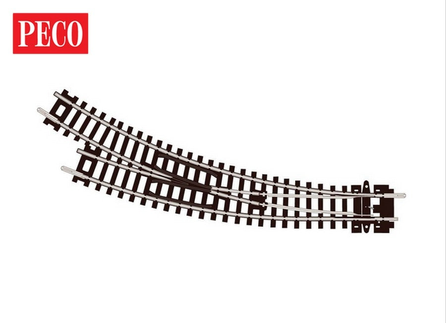 Peco ST-44 Setrack Right Hand Curved Turnout - N Gauge