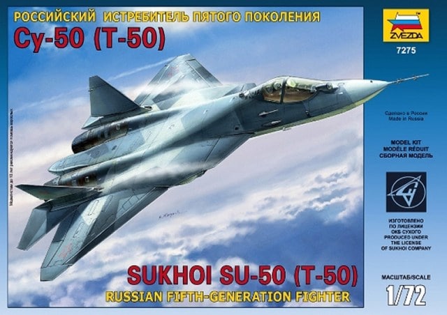 Zvezda 1/72 SU-50(T-50) Russian 5th Generation Fighter 7275