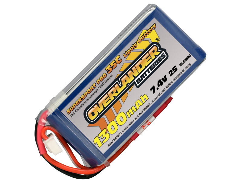 Supersport 1300mAh 2s 7.4v 35C