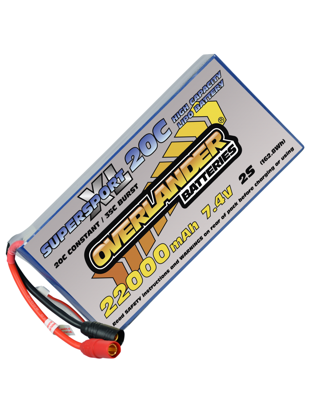 22000mAh 7.4V 2S 20C Supersport XL LiPo Battery