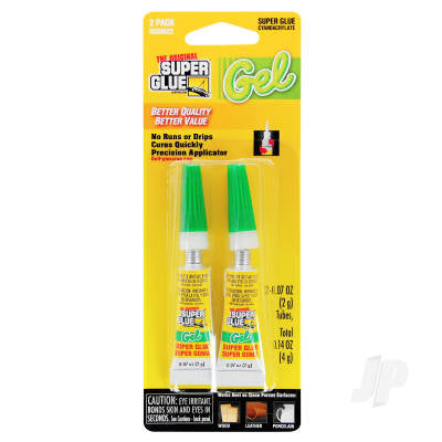 Super Glue Gel 2-Pack Small Card (2x 0.07oz 2g)