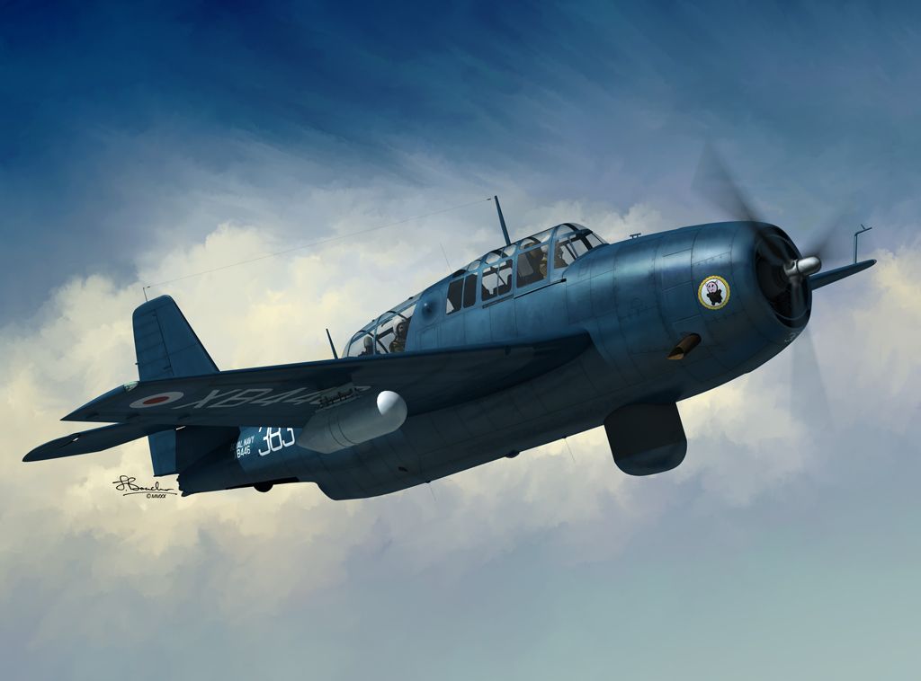 Sword 1/72 Grumman TBM-3S Avenger AS.4 (2 markings FAA RCN) 72130