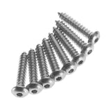 #6 x 3/4 Inch Button Head Sheet Metal Screws (8)