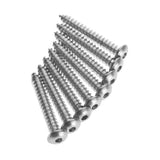 Hardware #6 x 1 Inch Button Head Metal Screw (8)