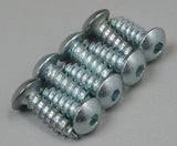 #8 x 1/2 Inch Button Head Metal Screw (8)