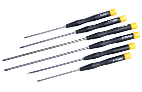 6pc Long Precision Screwdriver Set