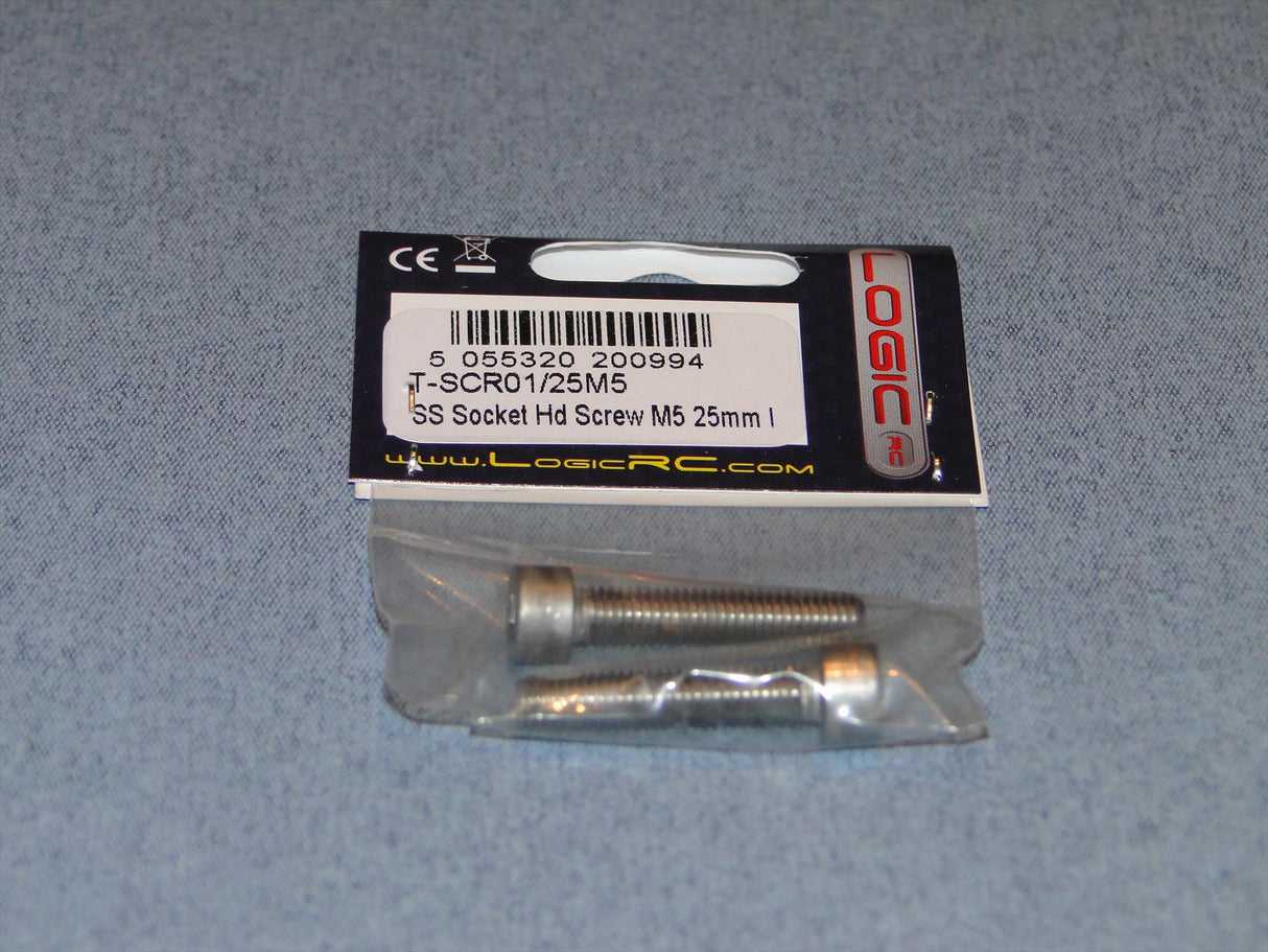 SS Socket Hd Screw M5 25mm Pk2