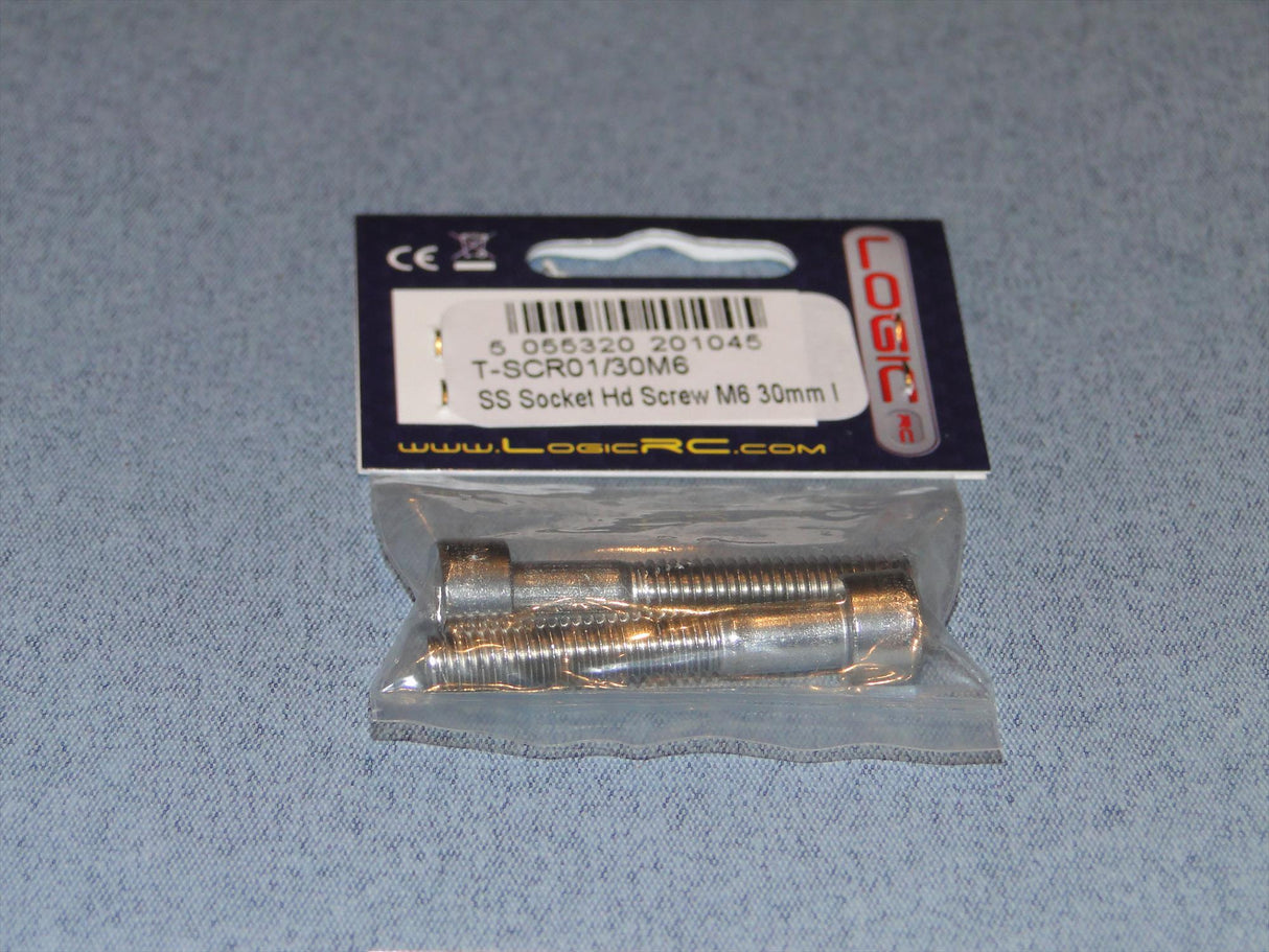 SS Socket Hd Screw M6 30mm Pk2