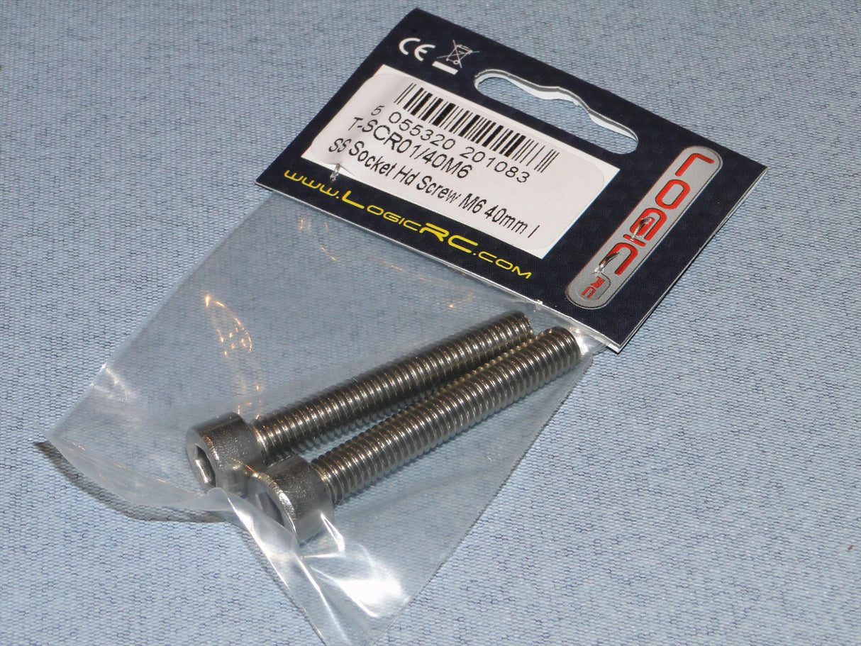 Logic SS Socket Hd Screw M6 40mm Pk2