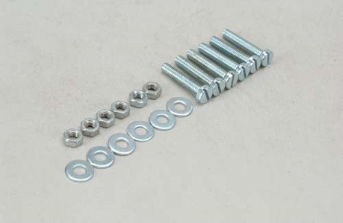 Nut/Bolt/Washer - 5x25mm (Pk6)