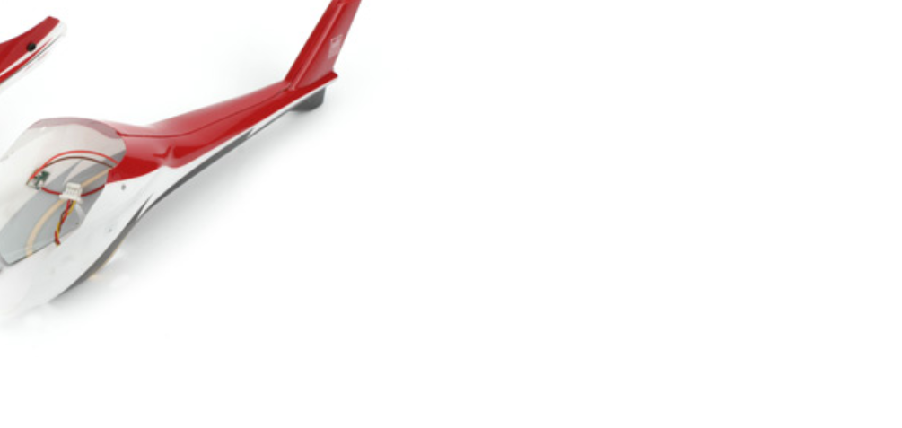 E-Flite Blade Ultra Micro mCX2 Tail Section Only - Red with LEDS (installed)