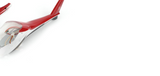 E-Flite Blade Ultra Micro mCX2 Tail Section Only - Red with LEDS (installed)