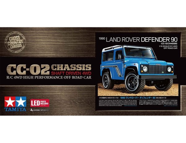 Tamiya RC 1/10 LAND ROVER 1990 DEFENDER 90 (CC-02) 58700