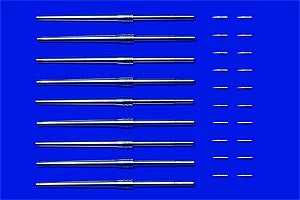 Tamiya 1/350 Metal 46cm Gun Barrel & Shells 12643