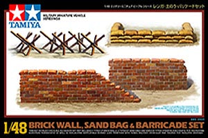 Tamiya 1/48 Brick/Sandbag/Barricade Set 32508