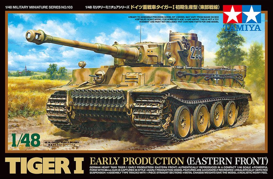 Tamiya 1/48 German Heavy Tank Tiger I Early Production (Eastern Front) 32603