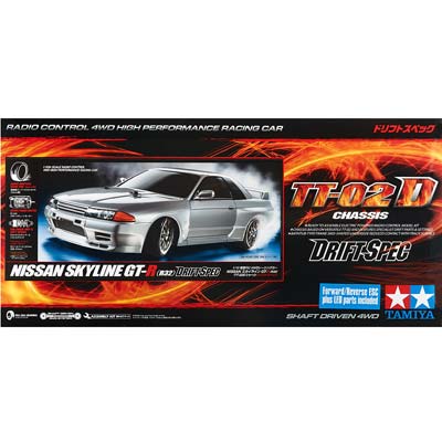 Tamiya 1/10 RC Nissan Skyline GT-R (R32) (TT-02D) Drift Spec