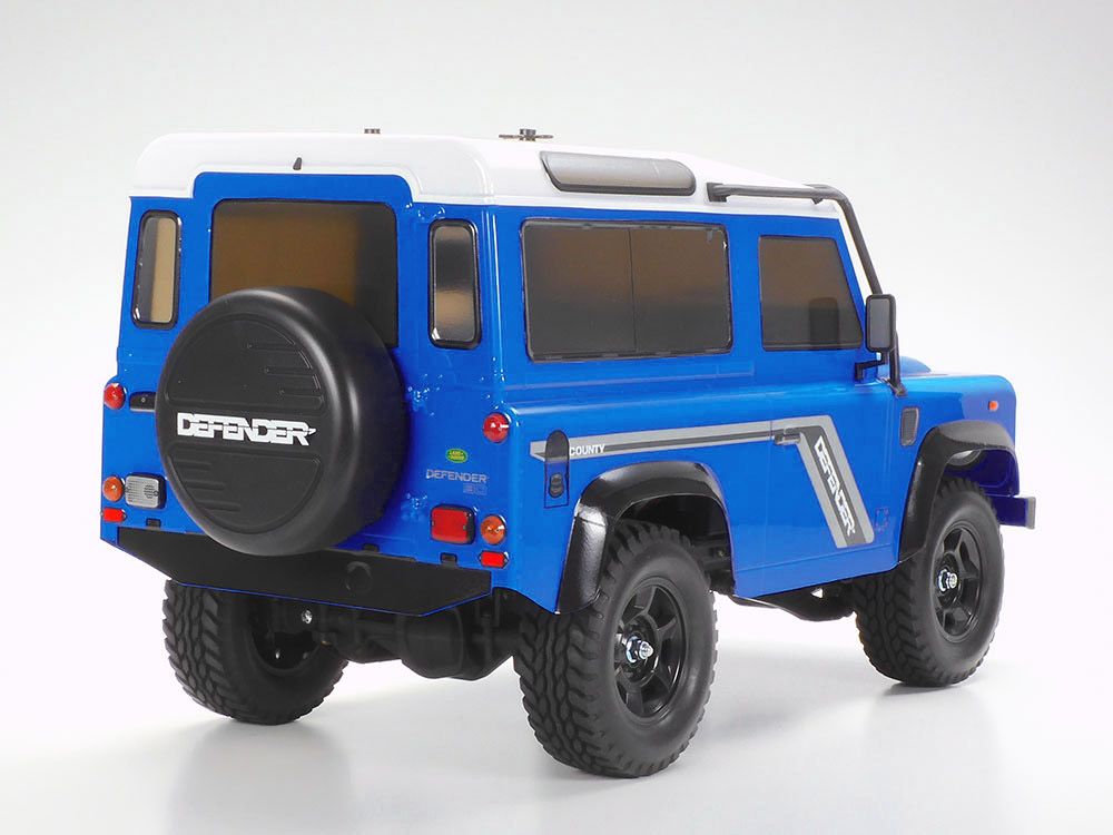 Tamiya 1/10 RC 1990 Land Rover Defender 90 (Light Blue Painted Body) (CC-02 Chassis) 47478