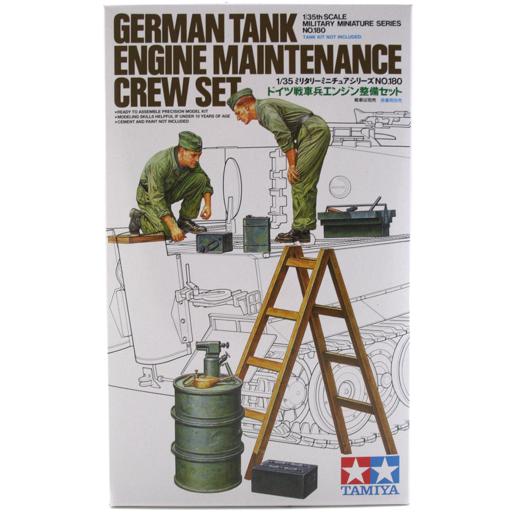 Tamiya 1/35 German Tank Engine Maintenance Crew Set 35180