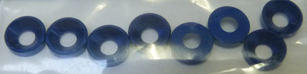 Tuning Haus Dark Blue 4mm Countersunk Washers  (8)