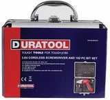 Duratool 3.6V Li-Ion Cordless Screwdriver & 102 Bit Set