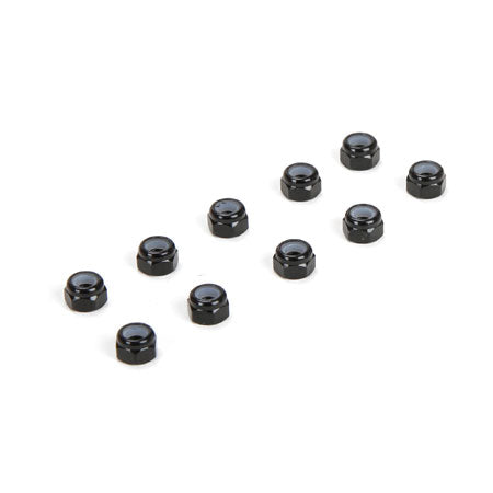 M3 Aluminium Lock Nuts Black