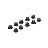 M3 Flanged Aluminium Lock Nuts Black (10)