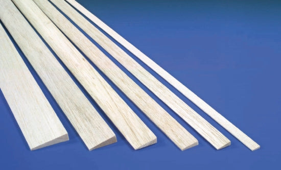 3.0mm x 12.0mm x 915mm Balsa Trailing Edge