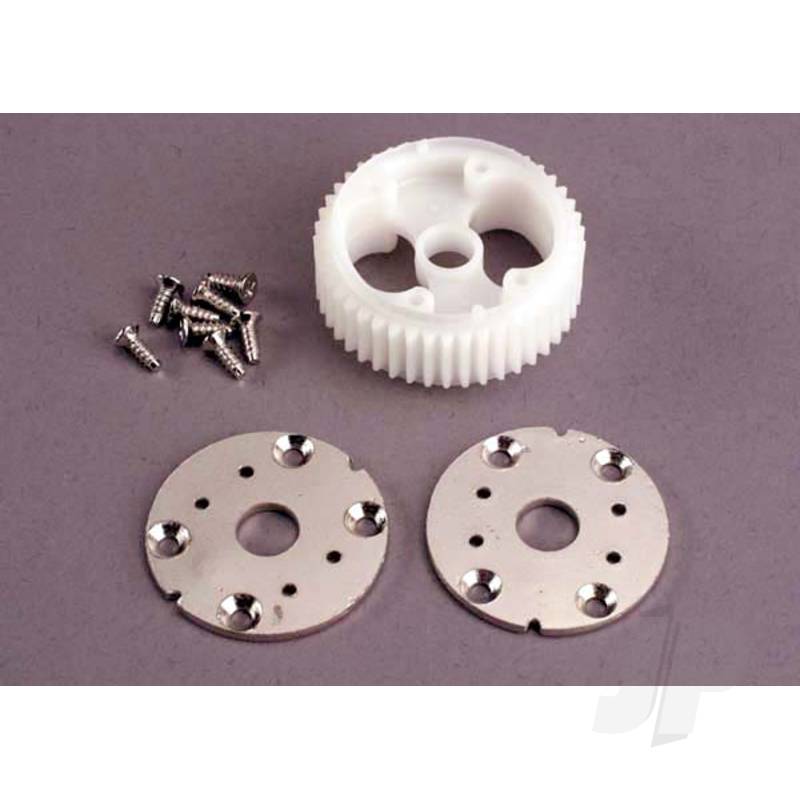 Main Differential gear (32-pitch) / metal side plates (2pcs) / self-tapping screws (8pcs)