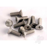 Screws countersunk machine screw set (Aluminium) (8pcs) 4x10mm & (2pcs) 4x6mm