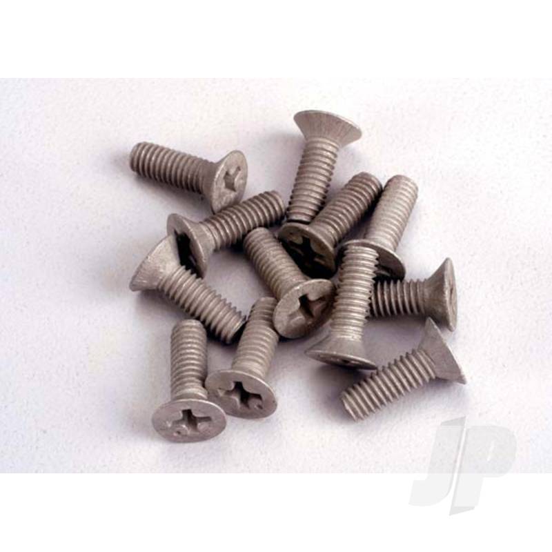 Screws 4x12mm countersunk machine (Aluminium) (12pcs)