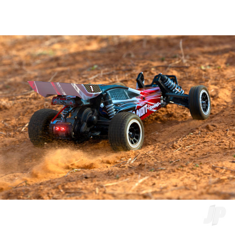 Traxxas Bandit XL-5  1:10 2WD RTR Electric Off-Road Buggy (+ TQ 2-ch/ XL-5/Titan 550/ 7-Cell NiMH/ DC charger/LED lights) - Red/Black