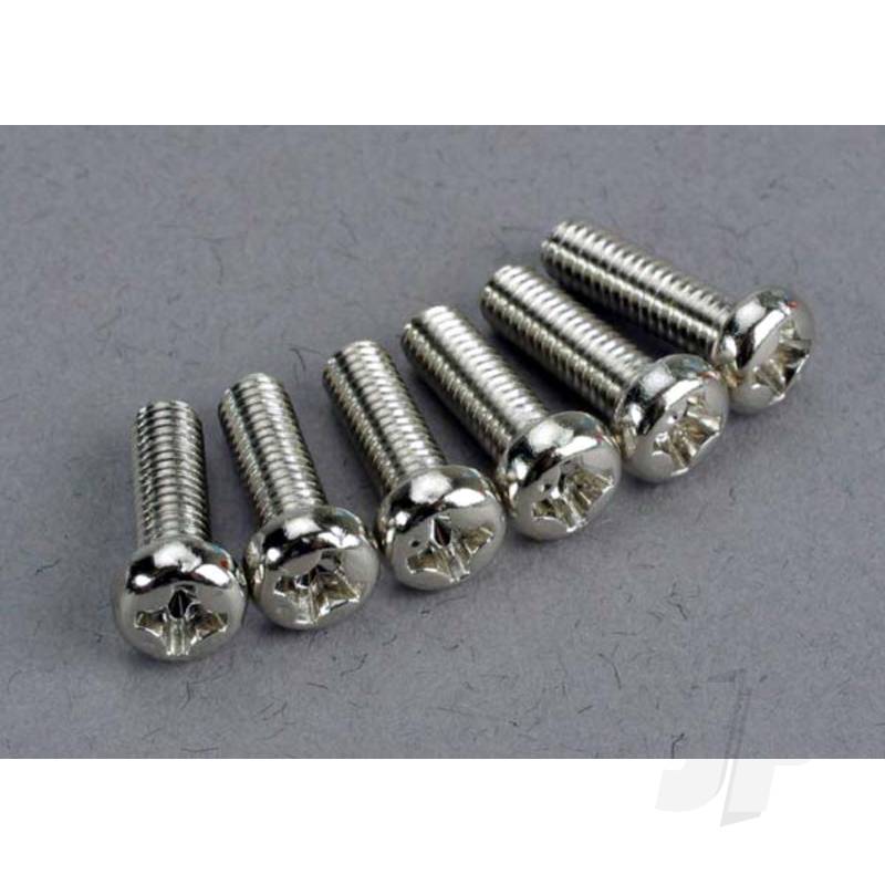 Screws 3x10mm roundhead machine (6pcs)