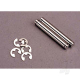 Suspension pins 23mm hard chrome (2pcs) / E-clips (4pcs)