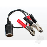 Adapter 12V (female) (to alligator clips)