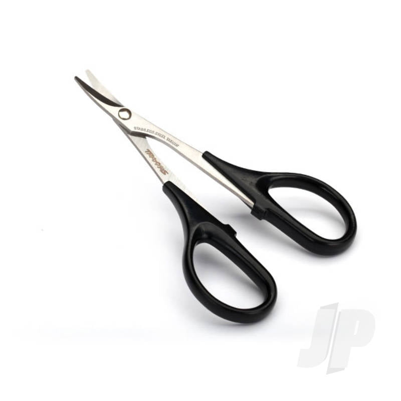 Scissors curved tip