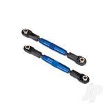 Aluminium front camber links (Blue) including wrench