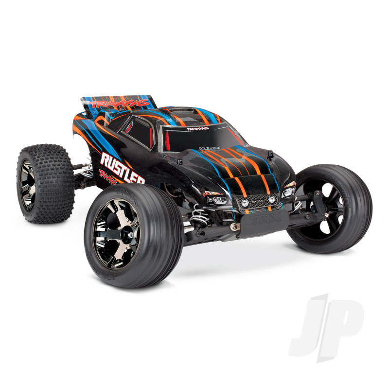 Rustler VXL:  1/10 Scale Stadium Truck with TQi Traxxas Link Enabled 2.4GHz Radio System & Traxxas Stability Management (TSM)