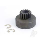 Clutch bell (16-tooth) / 5x8x0.5mm fiber washer (2pcs) / 5mm E-clip (requires #2728 - ball bearings 5x8x2.5mm (2pcs)