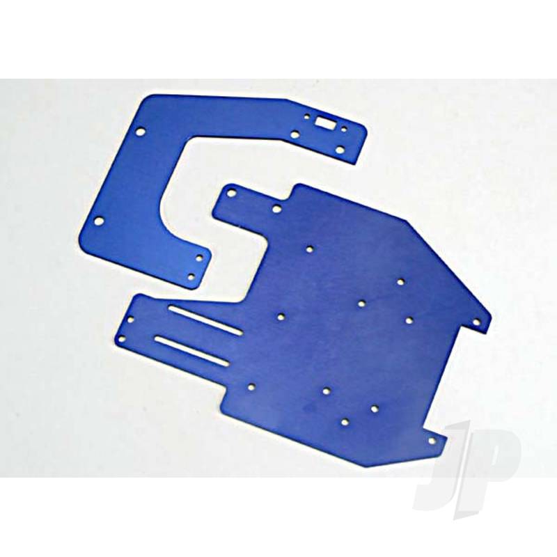 Chassis plates T6 aluminium (front & rear)